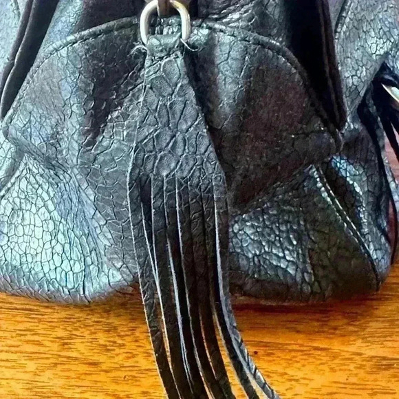 Jimmy Choo Vintage Black Textured Leather Bag! - Picture 8 of 14